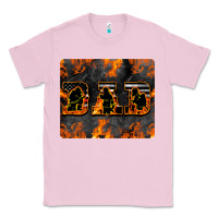 Bubblegum Pink American Firefighter Dad Classic Tee - LillyAllenDesigns