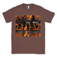Chestnut American Firefighter Dad Classic Tee - LillyAllenDesigns