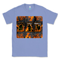 Colony Blue American Firefighter Dad Classic Tee - LillyAllenDesigns
