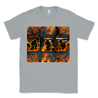 Heather Grey American Firefighter Dad Classic Tee - LillyAllenDesigns