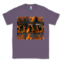 Lavender American Firefighter Dad Classic Tee - LillyAllenDesigns