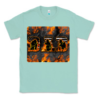 Seafoam American Firefighter Dad Classic Tee - LillyAllenDesigns