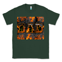 Sports Green American Firefighter Dad Classic Tee - LillyAllenDesigns