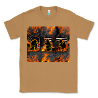 Toasted Coconut American Firefighter Dad Classic Tee - LillyAllenDesigns