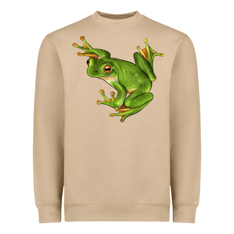 White Lipped Tree Frog Illustrations Heavyweight Sweatshirt by LillyAllenDesigns | Teevron