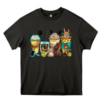 Asphalt pet groomer coffee cups Heavy Core Tee - Zillion Design Studio