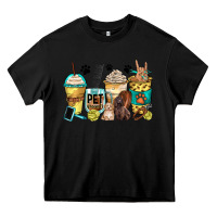Black pet groomer coffee cups Heavy Core Tee - Zillion Design Studio