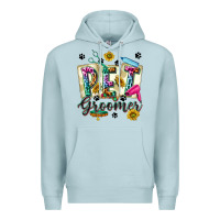 Blue Mist Western Pet Groomer Premium Hoodie - texasbilliewilder