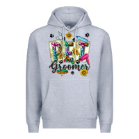 Heather Grey Western Pet Groomer Premium Hoodie - texasbilliewilder