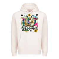 Pale Pink Western Pet Groomer Premium Hoodie - texasbilliewilder