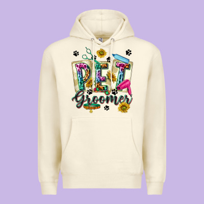 Western Pet Groomer Premium Hoodie Designed By Texasbilliewilder