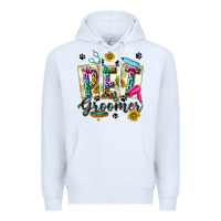 White Western Pet Groomer Premium Hoodie - texasbilliewilder