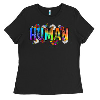 Black human Ladies Tee - Zillion Design Studio