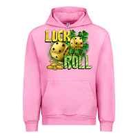 Fuchsia Pink Luck and roll Urban Hoodie - CowGirlArtShop