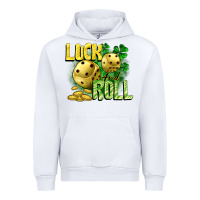 White Luck and roll Urban Hoodie - CowGirlArtShop