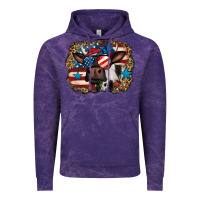 Cloud Purple 4th of july cow Vintage Hoodie - Jasminsmagicworld