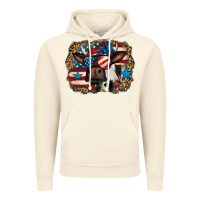 Vintage Artic 4th of july cow Vintage Hoodie - Jasminsmagicworld