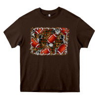 Chocolate Brown christmas football Heavy Core Tee - RanaPortraitStore
