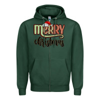 Sports Green merry christmas Zipper Hoodie - MaliasSmallBusiness