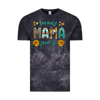 Cloud Black because mama said so western sunflowers Vintage Tee - Artiststas