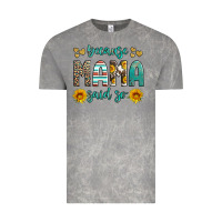 Cloud Rock because mama said so western sunflowers Vintage Tee - Artiststas