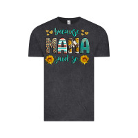 Vintage Black because mama said so western sunflowers Vintage Tee - Artiststas
