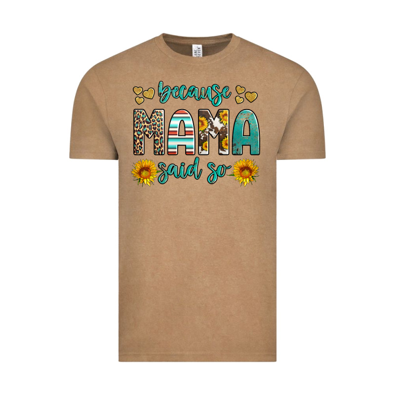 Because Mama Said So Western Sunflowers Vintage Tee by Artiststas | Teevron