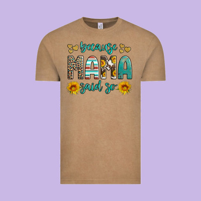 Because Mama Said So Western Sunflowers Vintage Tee Designed By Artiststas