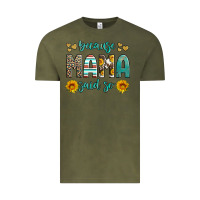 Vintage Olive because mama said so western sunflowers Vintage Tee - Artiststas