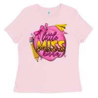 Bubblegum Pink little miss kinder Ladies Tee - texasbilliewilder