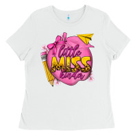 White little miss kinder Ladies Tee - texasbilliewilder