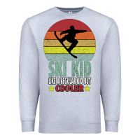 Heather Grey ski kid like a regular kid but coolers Premium Sweatshirt - Bettercallsaul