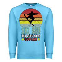 Ocean Blue ski kid like a regular kid but coolers Premium Sweatshirt - Bettercallsaul