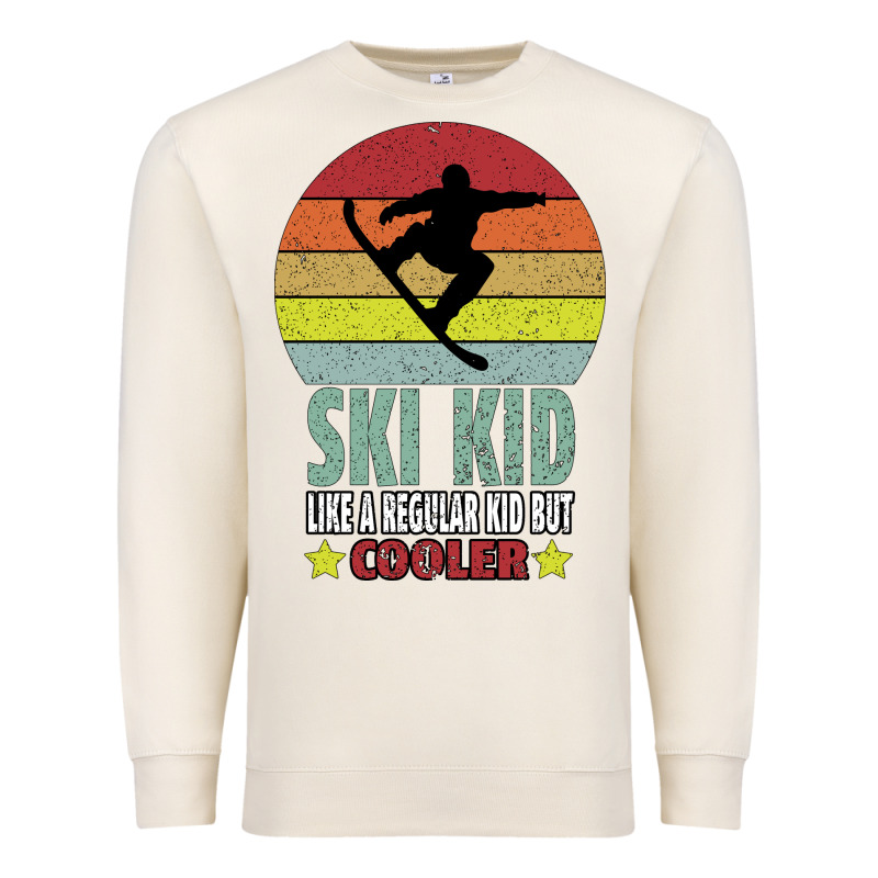 Ski Kid Like A Regular Kid But Coolers Premium Sweatshirt by Bettercallsaul | Teevron