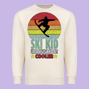 Ski Kid Like A Regular Kid But Coolers Premium Sweatshirt Designed By Bettercallsaul
