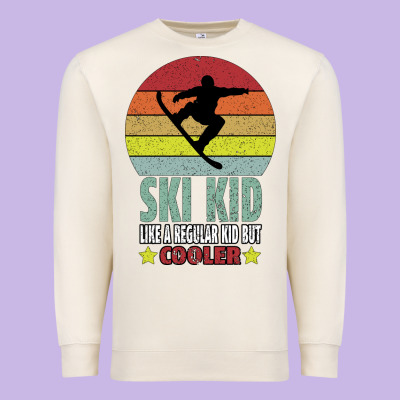 Ski Kid Like A Regular Kid But Coolers Premium Sweatshirt Designed By Bettercallsaul