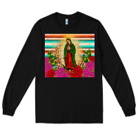 Black our lady of guadalupe cactus leopard Long Sleeve Tee - JahusDesignShop