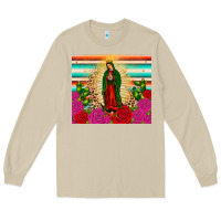 Mushroom our lady of guadalupe cactus leopard Long Sleeve Tee - JahusDesignShop