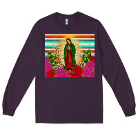 Plum our lady of guadalupe cactus leopard Long Sleeve Tee - JahusDesignShop