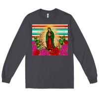 Smoke our lady of guadalupe cactus leopard Long Sleeve Tee - JahusDesignShop