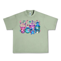 Oil Green stitch coffee Urban Heavy Tee - Jasminsmagicworld