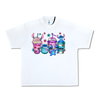 White stitch coffee Urban Heavy Tee - Jasminsmagicworld
