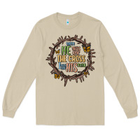 Mushroom when he was one the cross i was one his mind Long Sleeve Tee - MaliasSmallBusiness