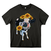 Asphalt heifer cow Heavy Core Tee - RanaPortraitStore