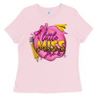 Bubblegum Pink little miss pre k Ladies Tee - texasbilliewilder