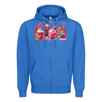 True Royal pink gingerbread coffee Zipper Hoodie - MaliasSmallBusiness