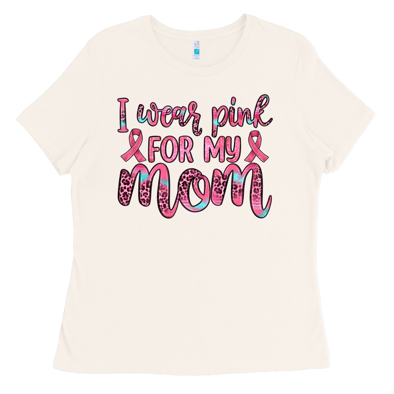 I Wear Pink For My Mom Ladies Tee by JahusDesignShop | Teevron