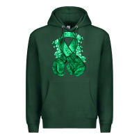 Sports Green Emerald green ribbon Liver Cancer boxing gloves Premium Hoodie - NancyCooperArtShop