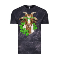 Cloud Black st patricks goat with glasses Vintage Tee - Artiststas
