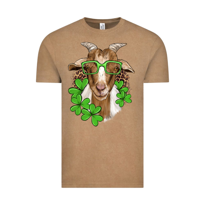 St Patricks Goat With Glasses Vintage Tee by Artiststas | Teevron